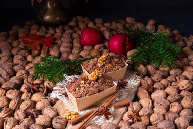 Fındıklı çikolatalı kek.