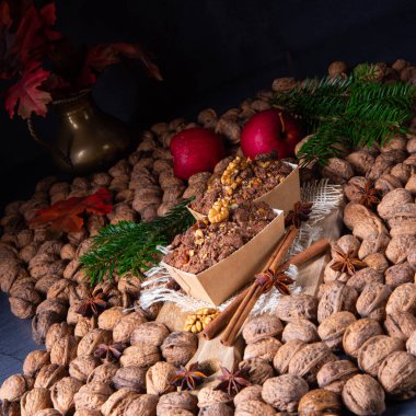 Fındıklı çikolatalı kek.