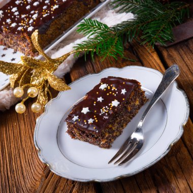 Çikolatalı Noel gelinciği keki.