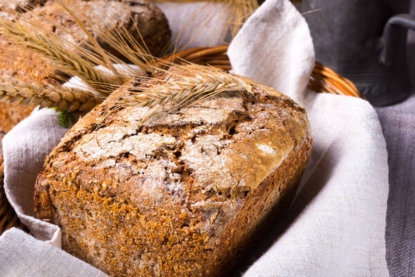 Delicious and healthy homemade wholemeal bread
