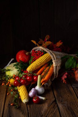 Sebzeli güzel sonbahar kornucopiası.