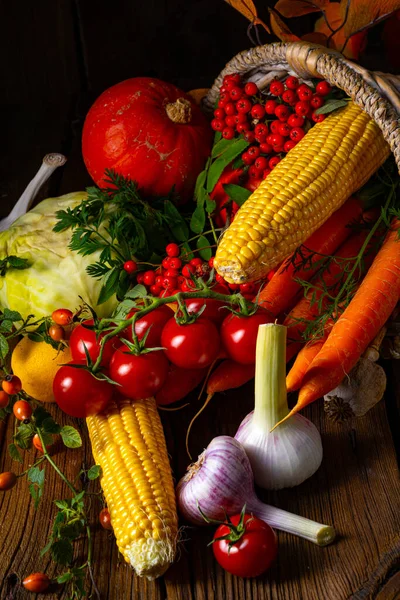 Sebzeli güzel sonbahar kornucopiası.