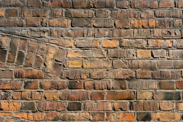 Mur de briques d'une vieille maison — Photo
