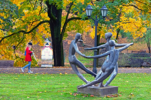 Höst i city park Riga — Stockfoto