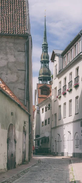St. Peter Domturm, Riga, Altstadt — Stockfoto