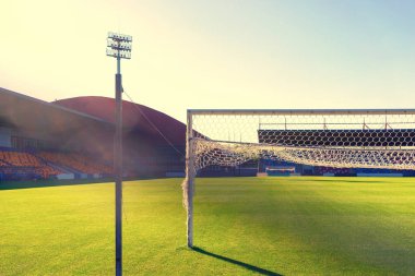 Akşam boş il futbol stadyumu