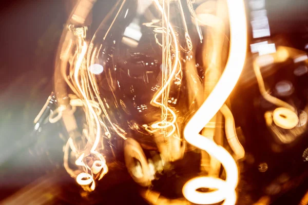 Теплые Гигге Лампочки Абстрактный Фон — стоковое фото