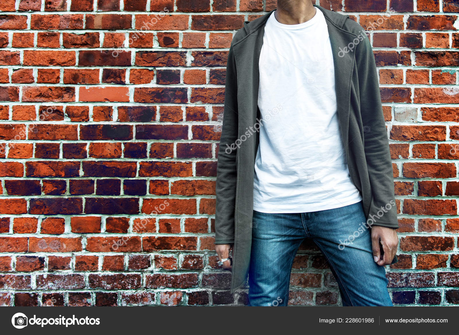Fashionable Man Wearing Modern Stylish Casual Outfit Grey Hoodie Blue Stock  Photo by ©JANIFEST 228601986