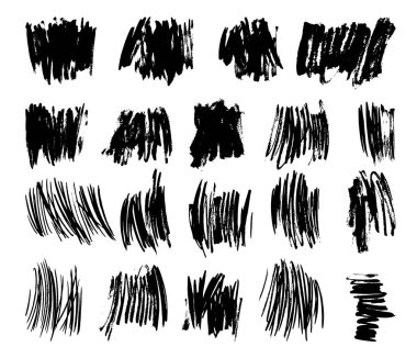 Fırçalanmış lekeleri set vektör