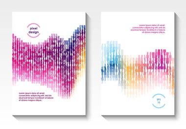 Vektör geometrik kapak tasarımı