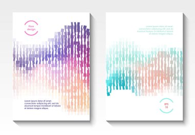 Vektör geometrik kapak tasarımı