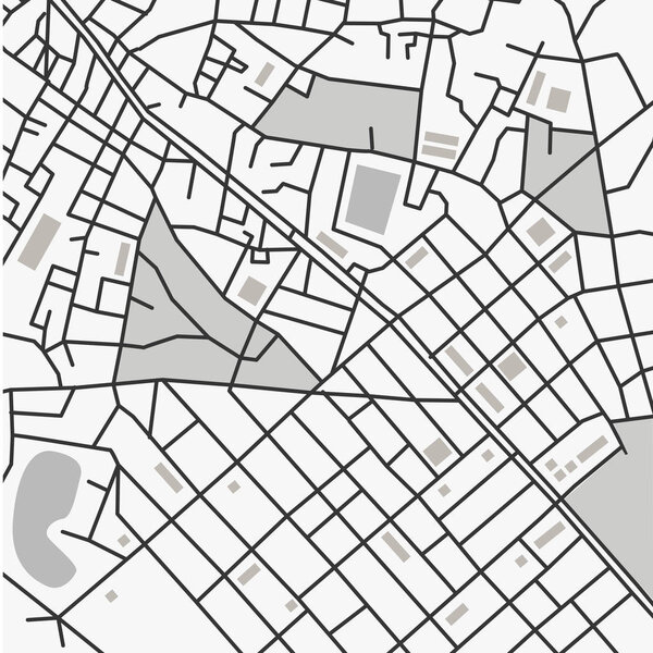 Векторная карта города
