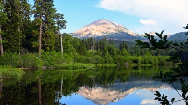 Lake Manzanita, Lassen Volcanic National Park, California, USA. Absolutely beautiful with so much to do. Hiking, Biking, Swimming, camping, Mountain Climbing, and Fishing in the many Lakes and Streams clipart