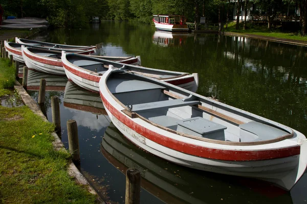 Barche Sulla Costa Danimarca Scandinavia Viaggio — Foto Stock