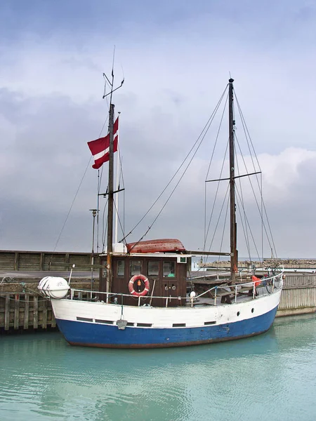 Barco Pesca Costa Dinamarca Escandinavia — Foto de Stock