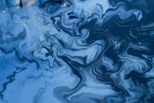 Surface Blue Painting Abstract Mixed Some White — Stock Photo, Image