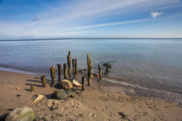 Pejzaż Plaża Danii Skandynawii Latem — Zdjęcie stockowe