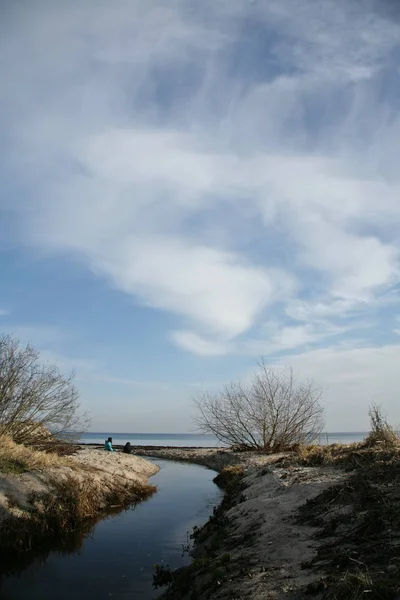 Río Playa Dinamarca Escandinavia — Foto de Stock