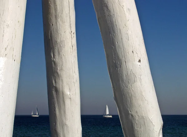 Bellevue Beach Norra Utkanten Köpenhamn Badvakt Tornet — Stockfoto