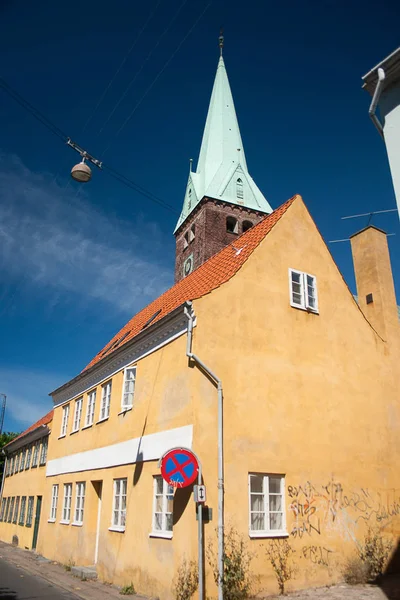 Traditionelle Straße Elsinore Dänemark — Stockfoto