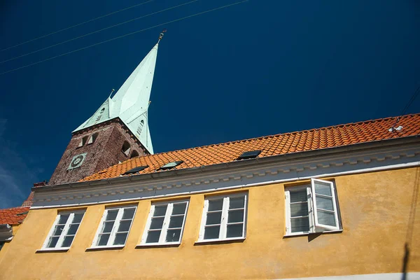 Traditionelle Straße Elsinore Dänemark — Stockfoto