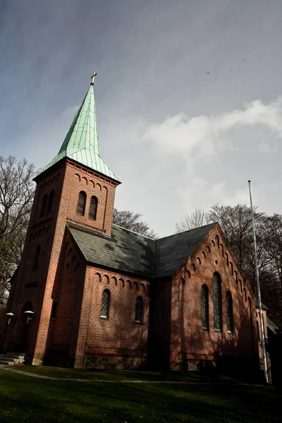 Παραδοσιακή Αρχιτεκτονική Στη Δανία Σκανδιναβία — Φωτογραφία Αρχείου