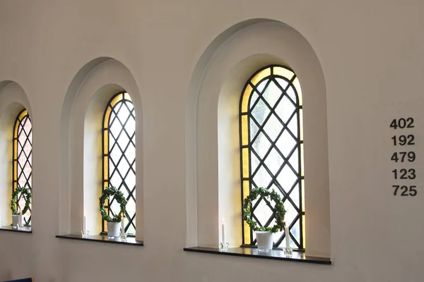 Windows Oude Kerk — Stockfoto