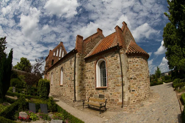 Eglise Farum Danemark Avec Beau Ciel — Photo