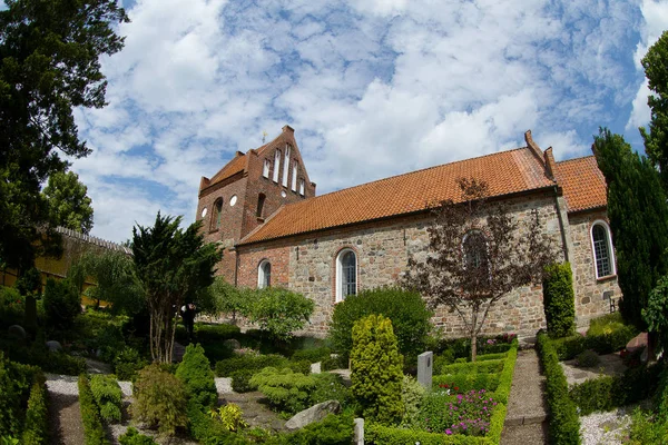 Farum Church Denmark Beautiful Sky — Stock Photo, Image