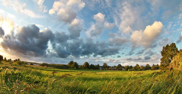 Natura Girato Con Ampio Angolo Denmark — Foto Stock