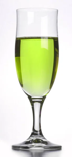 Glas Van Wijnstokken Witte Achtergrond — Stockfoto