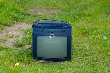 Livorno 'daki evler Ligurian Denizi' nin batı kıyısındaki Toskana, İtalya, 2011