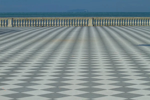 Terrazza Mascagni Belvedere Sea Livorno Italy — Stock Photo, Image