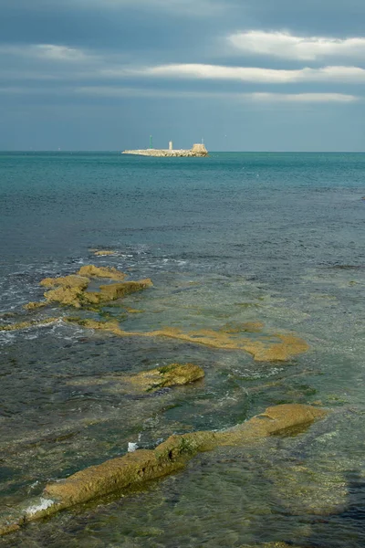 Terrazza Mascagni Belvedere Felé Tenger Livorno Olaszország — Stock Fotó