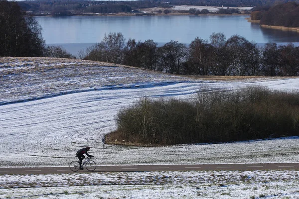 Utsikt Över Vacker Sjö Danmark Norr Köpenhamn — Stockfoto