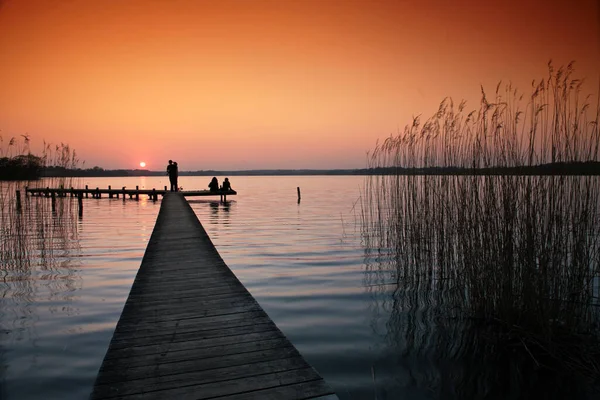 Pohled Krásné Jezero Denmark Skandinávii Severně Kodaně — Stock fotografie