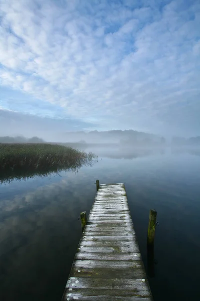 Vista Sobre Hermoso Lago Denmark Scandinavia Norte Copenhagen — Foto de Stock