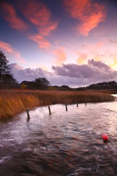 Utsikt Över Vacker Sjö Danmark Norr Köpenhamn — Stockfoto