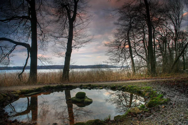科根哈根北部德马克丑闻中美丽的湖景 — 图库照片