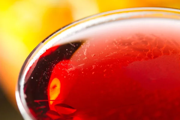 Closeup Glass Red Wine — Stock Photo, Image