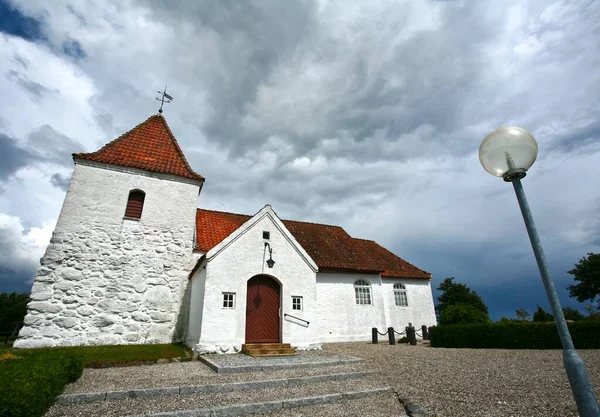 Igreja Denmark Djursland Verão — Fotografia de Stock