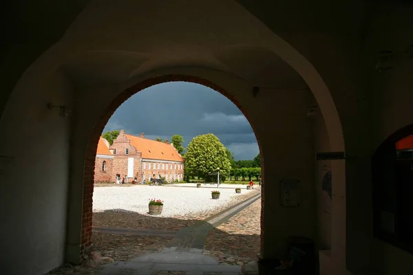 Gammel Estrup Jyllands Dänemark Der Region Djursland Einblick Den Großen — Stockfoto