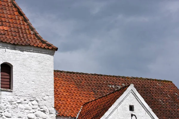 Kerk Denemarken Djursland Zomer — Stockfoto