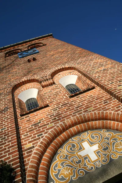 Foto Van Een Traditionele Kerk Denemarken Scandinavië — Stockfoto