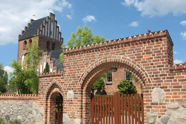 Photos Une Église Traditionnelle Danemark Scandinavie — Photo