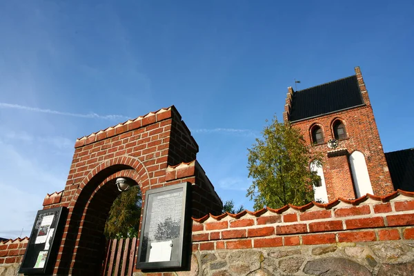 Зображення Традиційної Церкви Данії Скандинавії — стокове фото