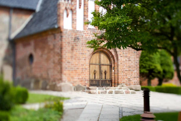 Foto Van Een Traditionele Kerk Denemarken Scandinavië — Stockfoto