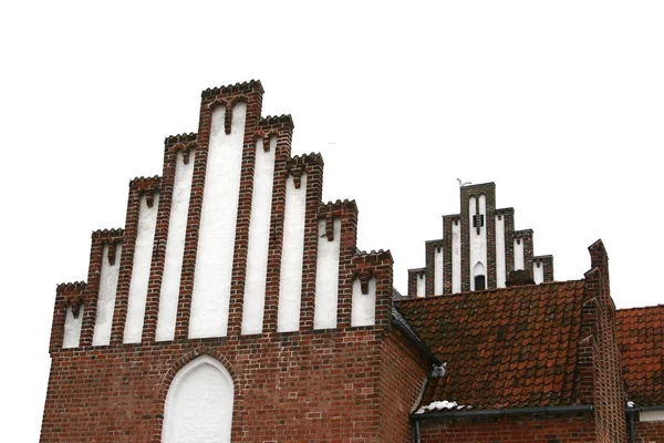 Foto Van Een Traditionele Kerk Denemarken Scandinavië — Stockfoto