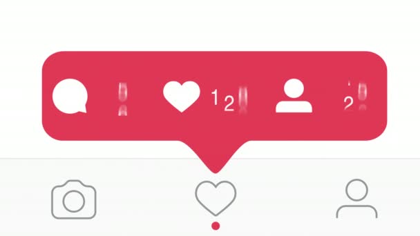 Instagram Comentarios Gusta Contador Seguidores Aumentar Rápido — Vídeo de stock