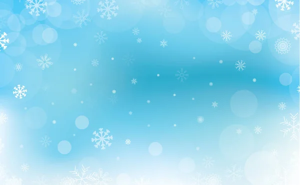 Abstracte Winter Naadloze Sneeuwvlokken Achtergrond — Stockvector